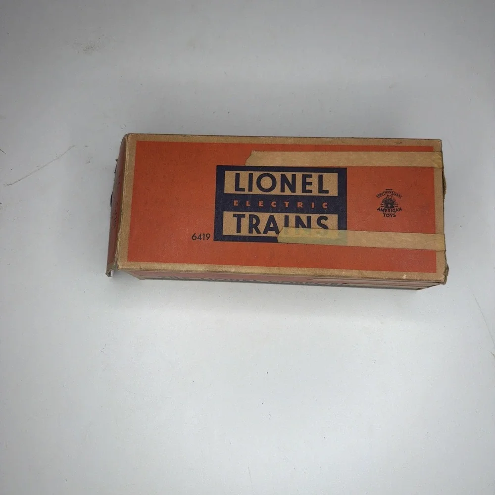 Vintage Lionel Train 6419  O Gauge DL&W Grey Wrecking Work Caboose w/ Orig Box